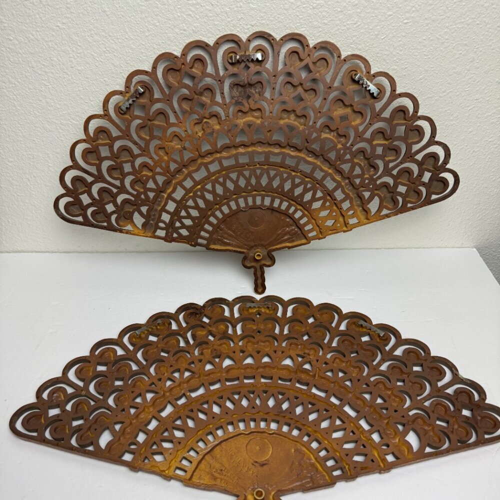 2pc Vintage Burwood Fans Boho - Picture 6 of 10